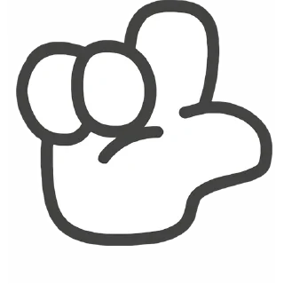 ☝️ emoji 咖波 視像 Emoji ② @Capoo_Stickers Telegram sticker 20 of 48