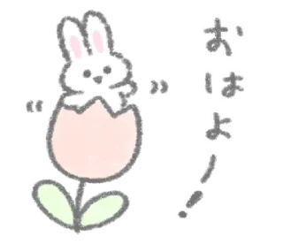 Sticker from The white bunny  @kmjae