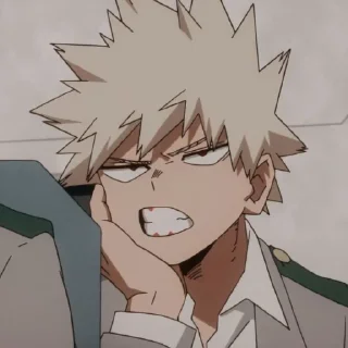 🖕 emoji Bakugou katsuki @auliakharie Telegram sticker 14 of 48