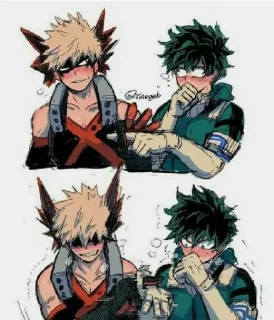 ❤️‍🔥 emoji Bakugou katsuki Telegram sticker 15 of 93
