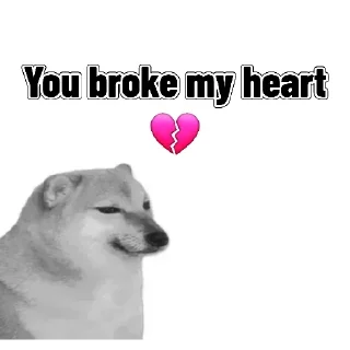 💔 emoji @BAdDASS_FUFA DOGESH 🤬 2 Telegram sticker 12 of 120
