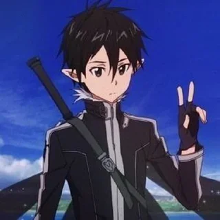 🙃 emoji Kirito Telegram sticker 21 of 70