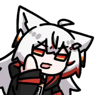 😷 emoji 玉狐狸系列二 @zhaxia_cn Telegram sticker 8 of 120