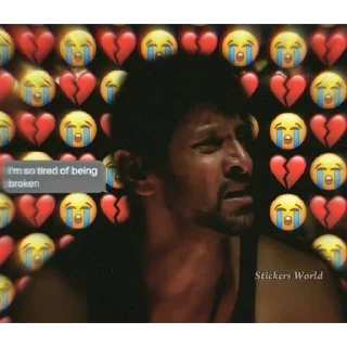 😭 emoji @StickersWorld_Offl Sad Stickers Telegram sticker 12 of 20