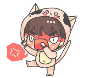 😡 emoji OH KITTEN & PUPPY B @bistic Telegram sticker 12 of 40
