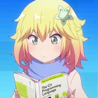 📖 emoji Programmer Anime Girls Telegram sticker 8 of 38