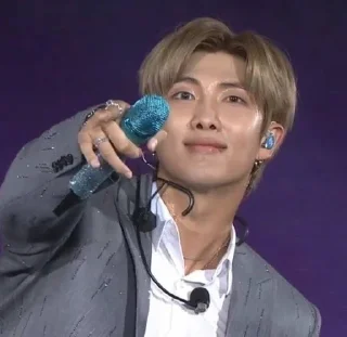 🎤 emoji Namjoon Telegram sticker 14 of 31