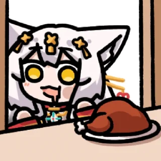 🤤 emoji 江绫云笈 @zhaxia_cn Telegram sticker 14 of 80
