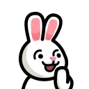 😏 emoji LIHKG Rabbit HD @lihkg_official Telegram sticker 9 of 34