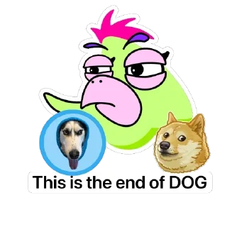 🐶 emoji SackBird Telegram sticker 15 of 35