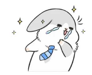 🥲 emoji ㄇㄚˊ幾兔-上班族篇 Telegram sticker 5 of 24