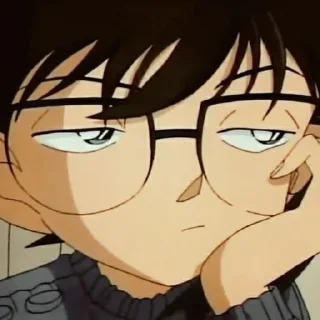 😒 emoji Edogawa Conan @Ran_nee_chan Telegram sticker 15 of 30