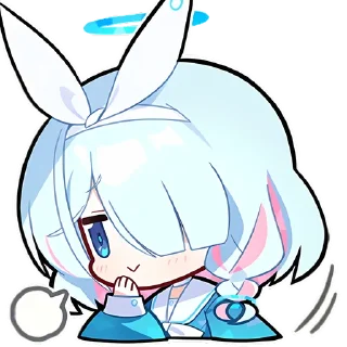 😏 emoji 蔚蓝档案 QQ @tsugumi42 Telegram sticker 15 of 97