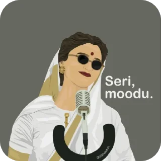 😎 emoji 🦋 Zoomer Butterfly Lifestyle : Tamil comedy Telegram sticker 7 of 46