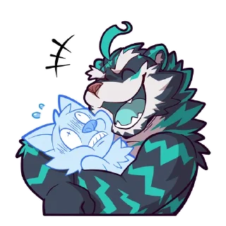 😆 emoji Zeloen 老虎泽罗恩 Telegram sticker 19 of 32