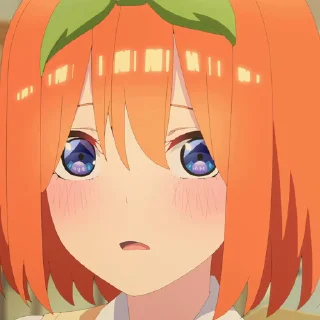 🧡 emoji The Quintessential Quintuplets ── ೄ🎡 @Anime_Sticker_noob Telegram sticker 14 of 50