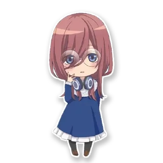 🤓 emoji Quintessential quintuplets @animestickerchannel Telegram sticker 8 of 120