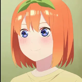 🧡 emoji The Quintessential Quintuplets ── ೄ🎡 @Anime_Sticker_noob Telegram sticker 6 of 50