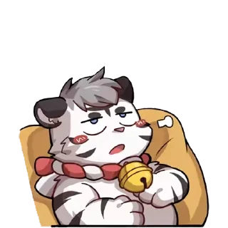 😪 emoji 大萌虎卡卡 Telegram sticker 9 of 32