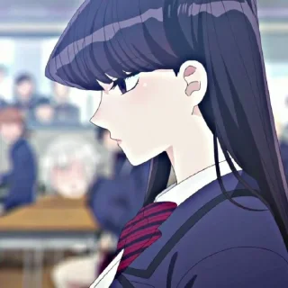 🐾 emoji Komi Shouko ◍⃘  @comyushou Telegram sticker 7 of 40