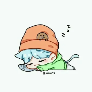 😴 emoji Cute Bangtan Telegram sticker 17 of 20
