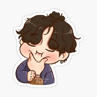 🧐 emoji Cute Bangtan Telegram sticker 14 of 20