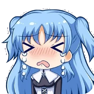 😭 emoji 盼君勿忘 Telegram sticker 7 of 49