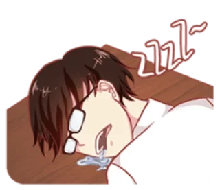 😴 emoji That One Guy With Glasses Telegram sticker 17 of 40