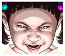 😳 emoji Angry face of children Telegram sticker 10 of 41