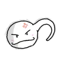 😡 emoji Tadpole (albino) @tikelku Telegram sticker 22 of 41