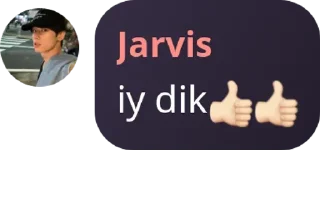 😏 emoji Jarvis. Telegram sticker 10 of 20