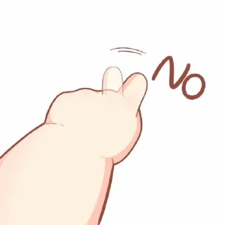 ❌ emoji Finger Emoji Telegram sticker 8 of 20