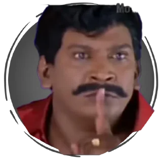 🤫 emoji Vadivelu Telegram sticker 7 of 79