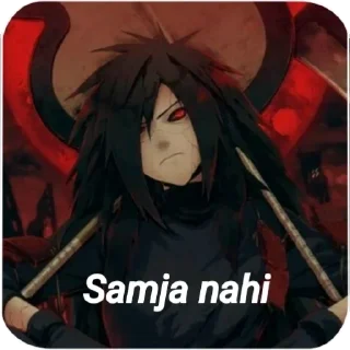 🤨 emoji Madara uchiha 😈 Telegram sticker 7 of 55