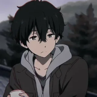 🎐 emoji 「Houtarou Oreki」 • @WorldsGreatestLiar 🎐• Telegram sticker 17 of 120