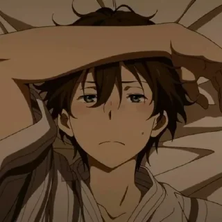 🎐 emoji 「Houtarou Oreki」 • @WorldsGreatestLiar 🎐• Telegram sticker 22 of 120
