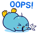 😣 emoji Little blue penguin - 'ALPENG' ver 3 Telegram sticker 22 of 25