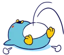 😫 emoji Little blue penguin - 'ALPENG' ver 3 Telegram sticker 17 of 25