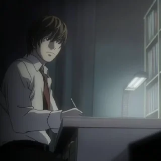 ☠ emoji Light Yagami 1 @Hanim1O Telegram sticker 19 of 120
