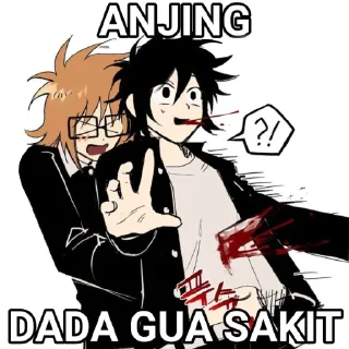 🐶 emoji Randal awikwok 😲 Telegram sticker 17 of 45
