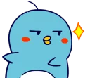 😏 emoji Little blue penguin - 'ALPENG' ver 3 Telegram sticker 9 of 25
