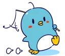 🎣 emoji Little blue penguin - 'ALPENG' ver 3 Telegram sticker 18 of 25