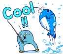 👍 emoji Little blue penguin - 'ALPENG' ver 3 Telegram sticker 3 of 25