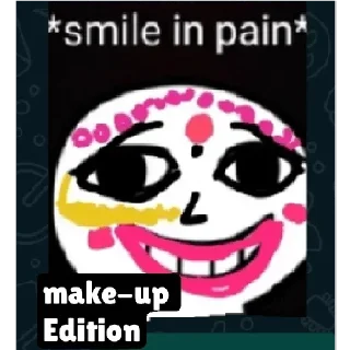 🥲 emoji Smile In Pain | @tarahume | @stickerXtara Telegram sticker 13 of 111