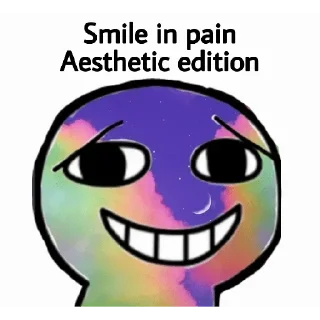 🤓 emoji Smile in Pain @GeekLuffy Telegram sticker 16 of 20