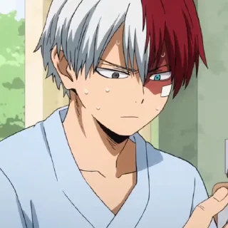 🎯 emoji Shoto Todoroki @Hanim1O Telegram sticker 13 of 90