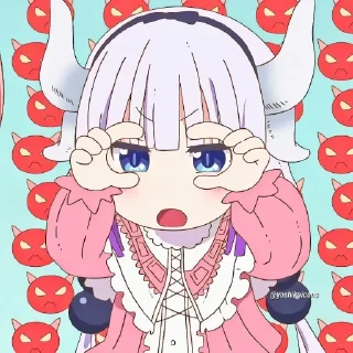 Sticker from Kobayashi kanna - chan