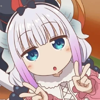 💗 emoji Kobayashi kanna - chan Telegram sticker 15 of 25