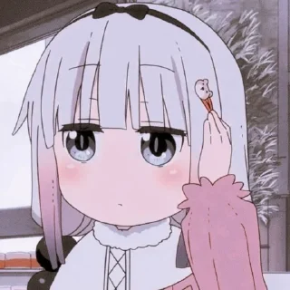 💗 emoji Kobayashi kanna - chan Telegram sticker 10 of 25