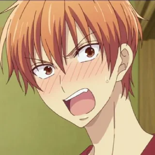 😳 emoji Kyo Sohma Telegram sticker 7 of 117